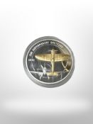 A Spitfire commemorative coin