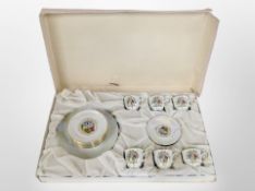 A Czech porcelain lustre tea set in box CONDITION REPORT: Packaging as found.