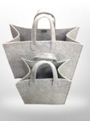 Two Iittala cloth handbags
