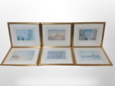 A set of six Tate gallery prints after J M W Turner,