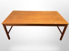 A mid century Danish teak rectangular dining table,