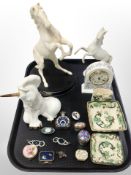 A Royal Doulton figure - Rearing horse 'Spirit of the wild' together with a similar figure,