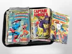 A group of vintage Marvel comics, British and American covers,