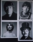 Four reproduction photographs of The Beatles after Richard Avedon