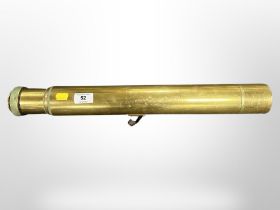 A WWI brass telescopic sight by The General Instrument & Engineering Company Ltd,