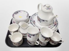 Thirty one pieces of Royal Doulton Autumns Glory tea china