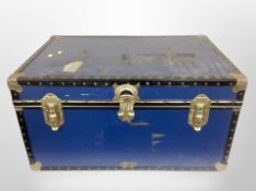 An early 20th century shipping trunk,