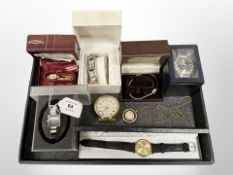 A collection of watches, Europa bedroom clock,