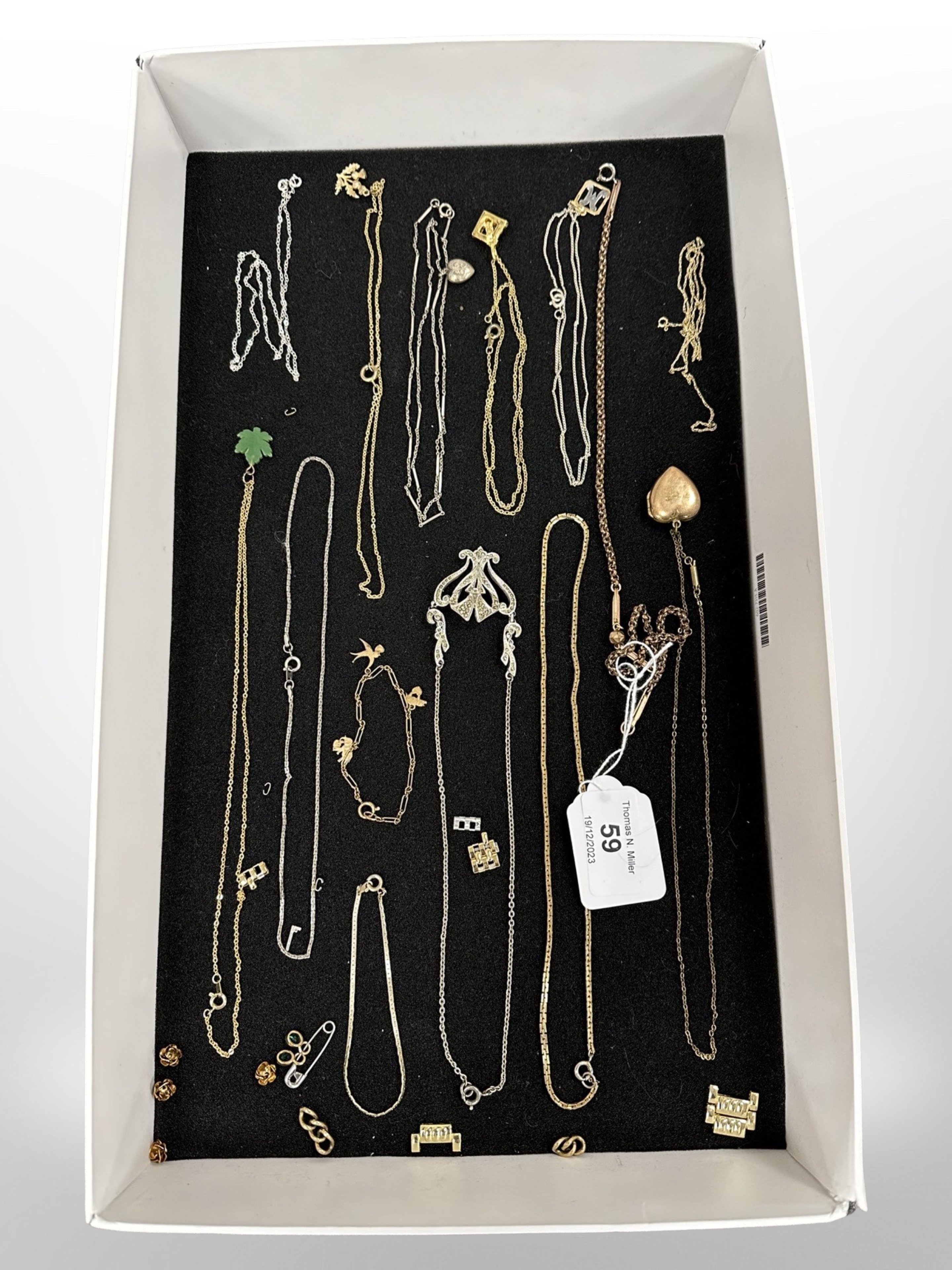 A group of antique and later necklaces,