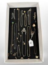 A group of antique and later necklaces,