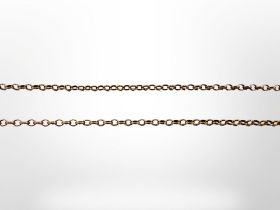 A 9ct yellow gold necklace, length 58 cm. CONDITION REPORT: 7g.