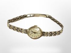 A 9ct yellow gold lady's Accurist wrist watch CONDITION REPORT: 9.6g gross.