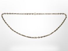 An antique yellow metal necklace, length 44 cm. CONDITION REPORT: 5.1g.