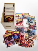 A box of contemporary Marvel comics, The Astonishing Spider man.