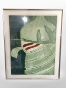 After John Brunsdon : Breeze I, colour lithograph, signed in pencil, dated '67,