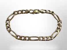 A 9ct yellow gold bracelet, length 21 cm. CONDITION REPORT: 18.8g.