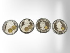 Two silver proof Golden Jubilee $10 coins, Henry III and Elizabeth II,