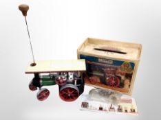 A Mamod steam tractor in box