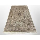 A Kashmir silk-piled rug,