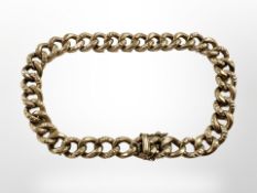 A 9ct yellow gold bracelet, length 20 cm. CONDITION REPORT: 7.3g.