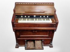 An early 20th century Continental pedal organ,