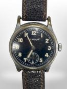 A WW II German Forces issue Glycine wristwatch Stahl Boden D439614