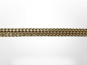 A 9ct yellow gold chain, length 46 cm. CONDITION REPORT: 15.3g.