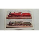 CHILDRENS NEWSPAPERS, insert prints, The Iron Horses of Britain - British Railway Engines, 17th &