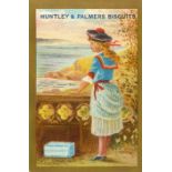 HUNTLEY & PALMER, Scenes with Biscuits, complete, scuffs to backs (2), about G to VG, 12