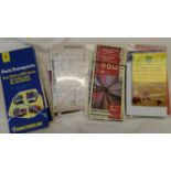 TRANSPORTATION, ephemera, inc. bus, tram, railway; tickets, timetables, guides etc., VG to EX, Qty.