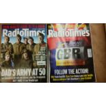 TELEVISION, magazines, TV Times & Radio Times, 2017, believed to be a complete year, EX, 104*
