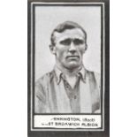 FOOTBALL, anon., similar to Wills International Footballers 1909/1910, naming player, team &