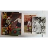 FOOTBALL, England player autographs, magazine & glossy photographs, inc. Peter Beardsley, Steve