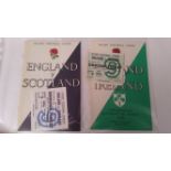 RUGBY, programmes, 1970s-1980s, inc. mainly England, Barbarians, New Zealand, Ireland, Scotland,