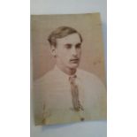 CRICKET, original early sepia photograph of Francis Gilbertson Justice Ford, h/s, 3,5 x 5,25, with