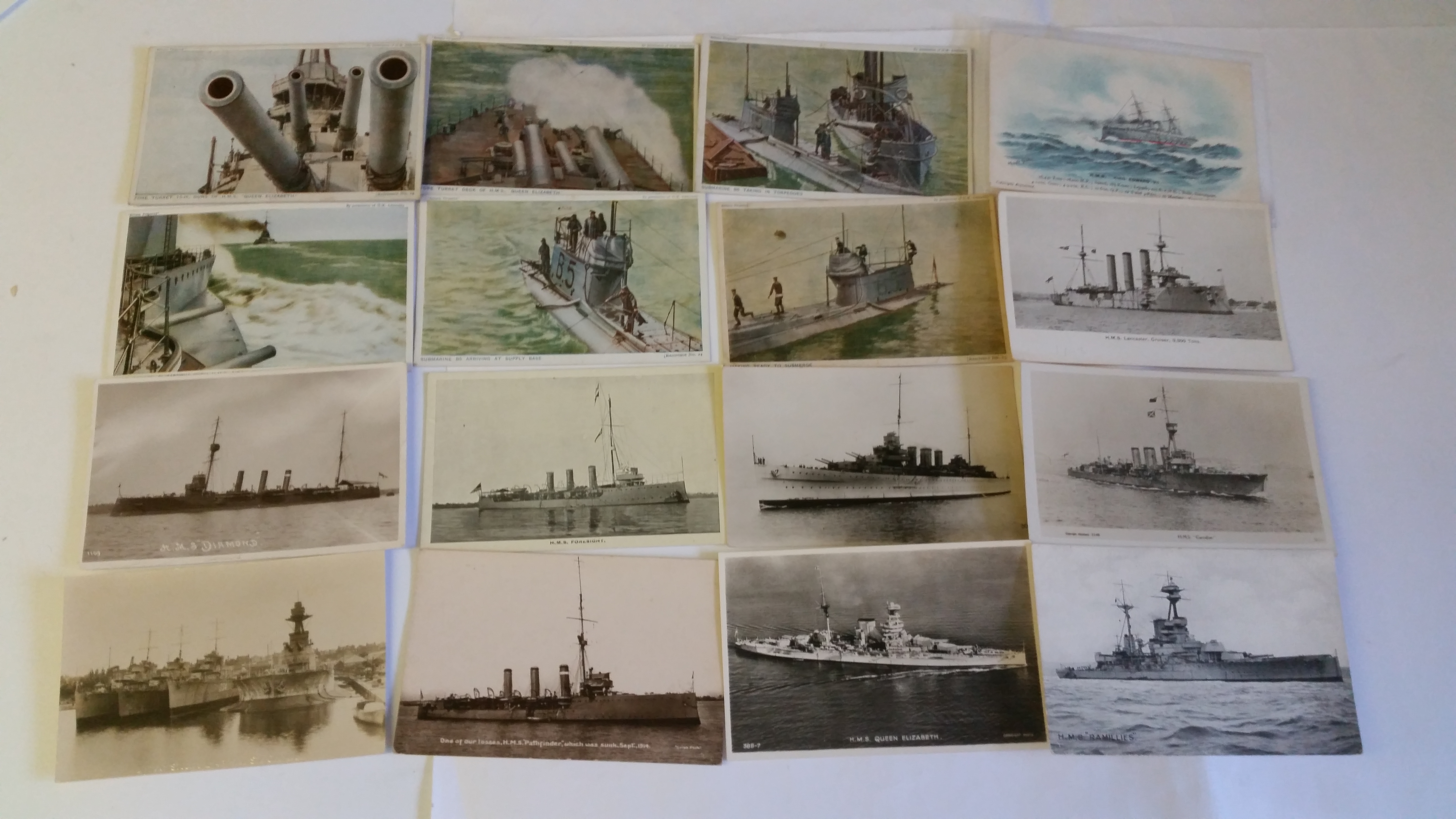 NAVY, postcard selection, inc. Seward, Tuck, Salmon, Faulkner, Johnson & Logan, Mack, Scopes, Gale &