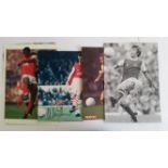 FOOTBALL, Arsenal player autographs, magazine & glossy photographs, inc. Chris Kiwomya, David Platt,
