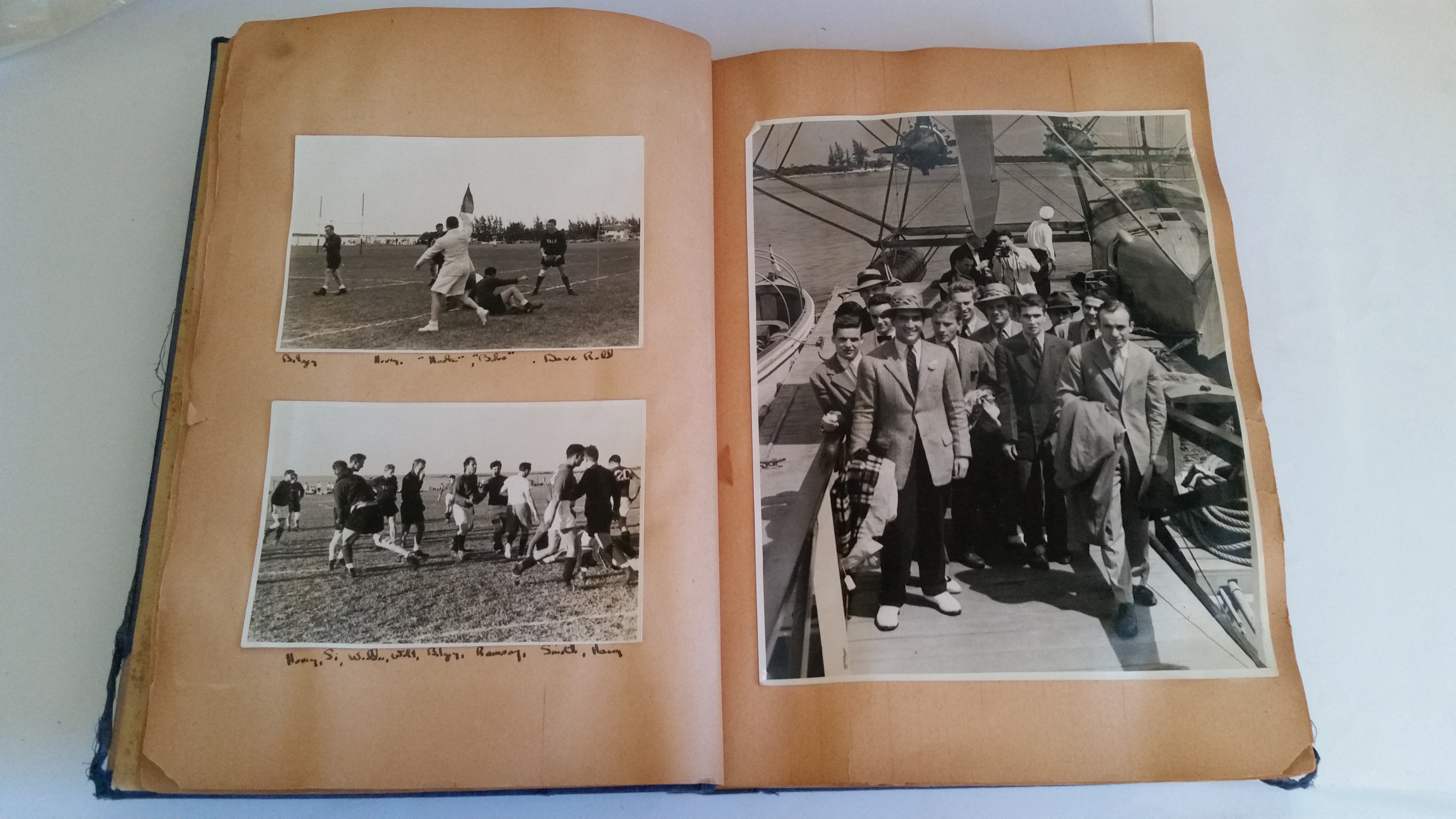 RUGBY UNION, James Butler personal scrapbook, covering 1939-42, Yale University rugby union 7 - Image 2 of 4