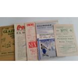 FOOTBALL, programmes, 1940s/50s, inc. Oldham, Barrow, Notts County, Workington, Derby County,