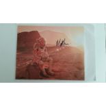 CINEMA, signed colour photo by Matt Damon, full-length in scene from The Martian, 10 x 8, hurried