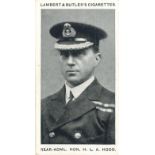 LAMBERT & BUTLER, Naval Portraits, complete, G to VG, 25