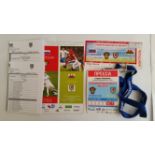 FOOTBALL, Russia v Wales memorabilia, September 2008, inc. team sheets (2), match ticket,
