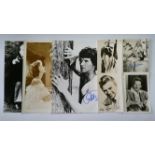 CINEMA, signed photos, inc. 8 x 10 (3), Patrick Duffy, Robert Taylor, Martin Shaw; postcards (4),