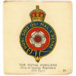 MURATTI, Regimental Badges & Flags B & G, backing cards, slight duplication, G to VG, 19*