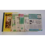 HOBBIES, INC. magazines, Hobbies, 1930s-40s (9), 1950s (105), a few with inset template; annuals (