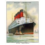 WILLS, Famous British Liners 1st & 2nd, complete, large, G to VG, 60