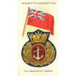 HIGNETT, Ships Flags & Cap Badges 1st (complete) & 2nd (24/25 & one duplicate), VG to EX, 49 + 1