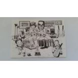 CRICKET, Christmas card signed by Gladstone Small, printed message with hand signatures, from the