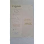 CRICKET, South Africa autographs, inc. ODI Centurions 1991 card signed by Hudson, G Kirsten, Cronje,