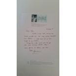 CRICKET, handwritten letter signed by Graham Cowdrey, on headed Graham Cowdrey Benefit Year paper,